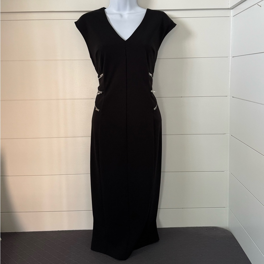 New York & Company Black Midi Dress, Women’s M